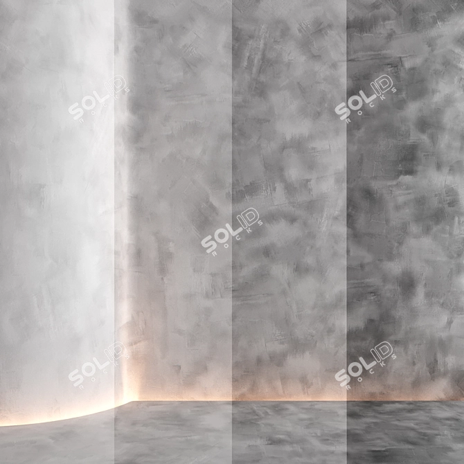 Artisan Seamless Textured Plaster 3D model image 2