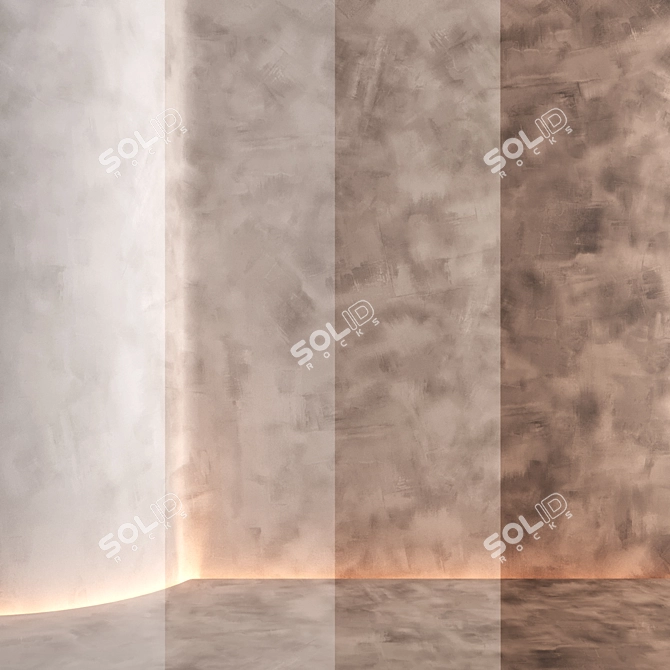 Artisan Seamless Textured Plaster 3D model image 3