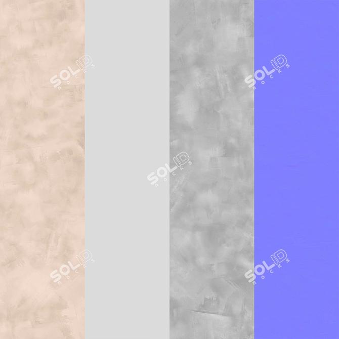 Artisan Seamless Textured Plaster 3D model image 7