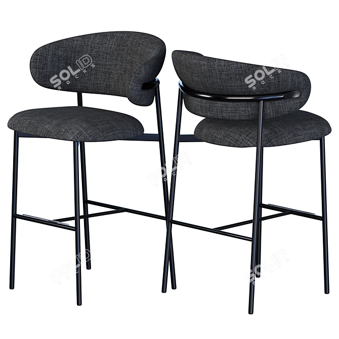 Modern Calligaris Bar Stool Design 3D model image 4