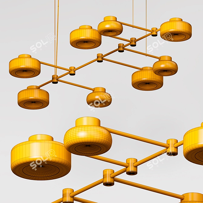 Modern Elegant Alexis P Chandelier 3D model image 2