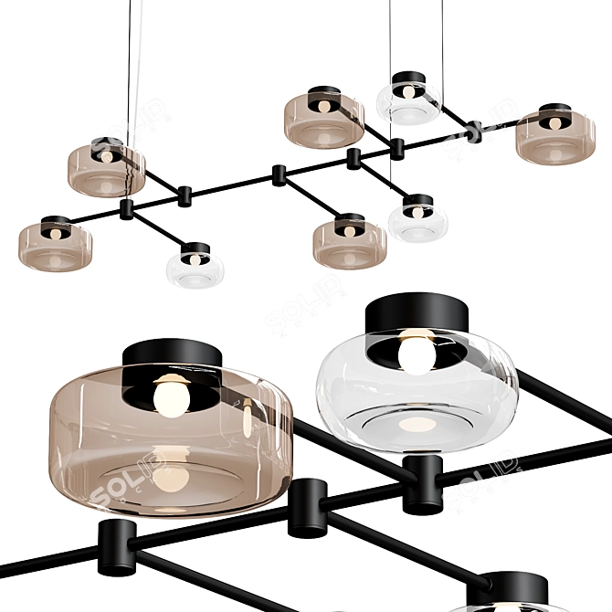 Modern Elegant Alexis P Chandelier 3D model image 3