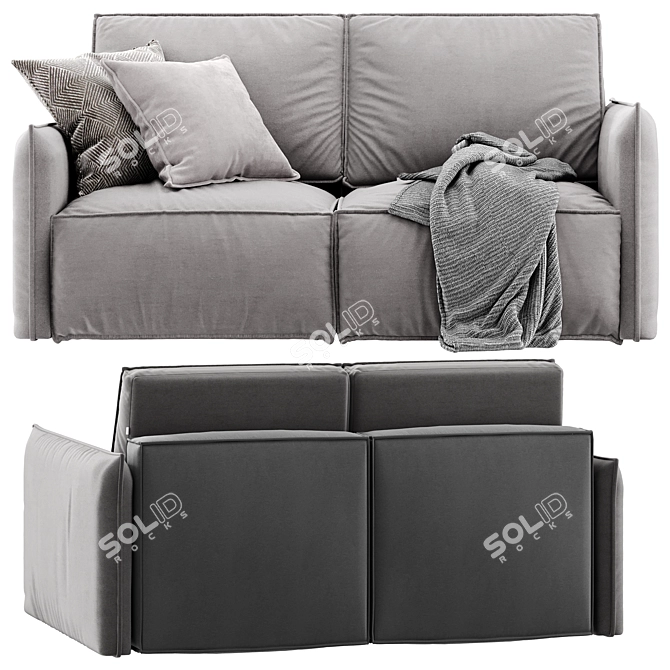 Olen Mini Sofa | Two Color Variants 3D model image 2