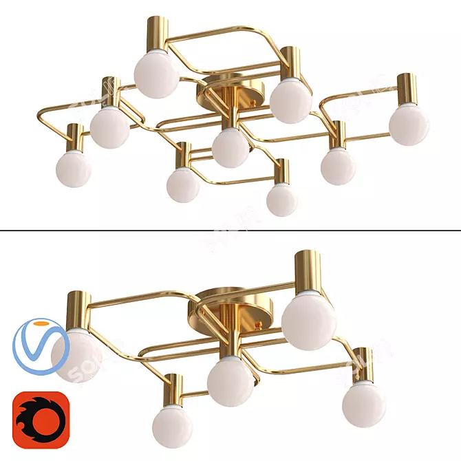 Elegant Design Lamp: ROM 3D model image 2