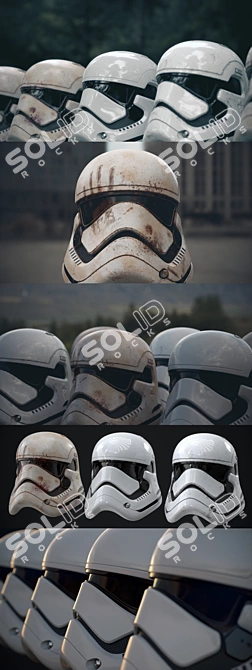 Star Wars Stormtrooper Helmet Replica 3D model image 2