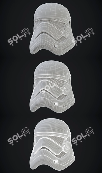 Star Wars Stormtrooper Helmet Replica 3D model image 7