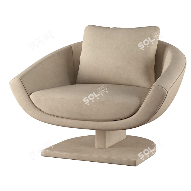 Modern RH Scala Chair 3D Model 3D model image 1