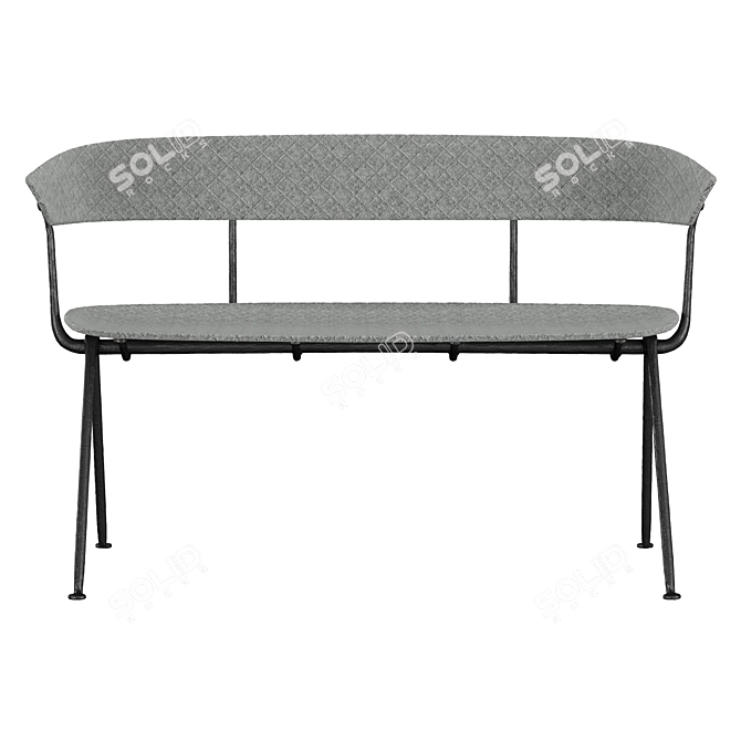 Modern Steel Bench by Magis 3D model image 2