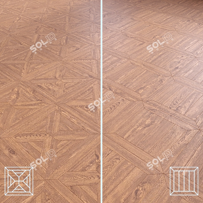  Modular Wood Flooring Model 3D model image 1