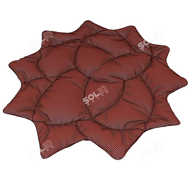 Colorful 3D Rug Star Collection 3D model image 2