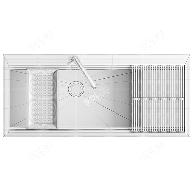 Milanello Kitchen Sink 3D model image 4