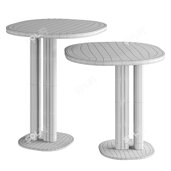 Morica Design MANHATTAN Side Table 3D model image 2