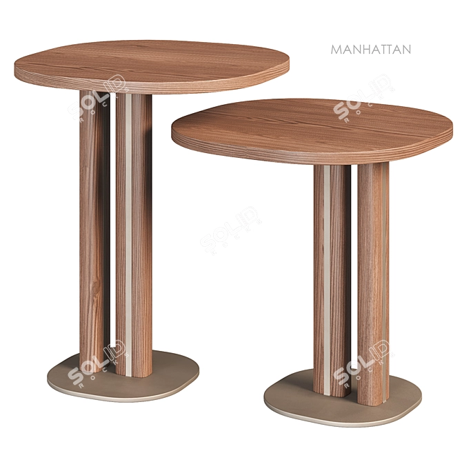 Morica Design MANHATTAN Side Table 3D model image 4