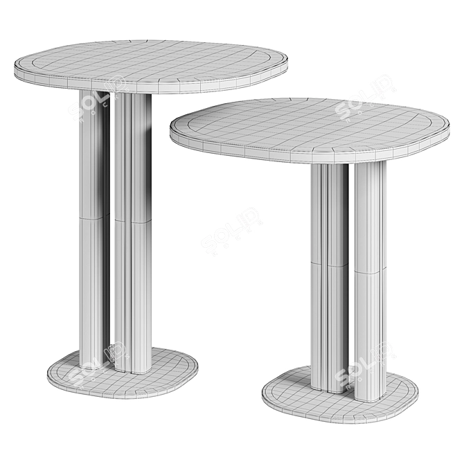Morica Design MANHATTAN Side Table 3D model image 5