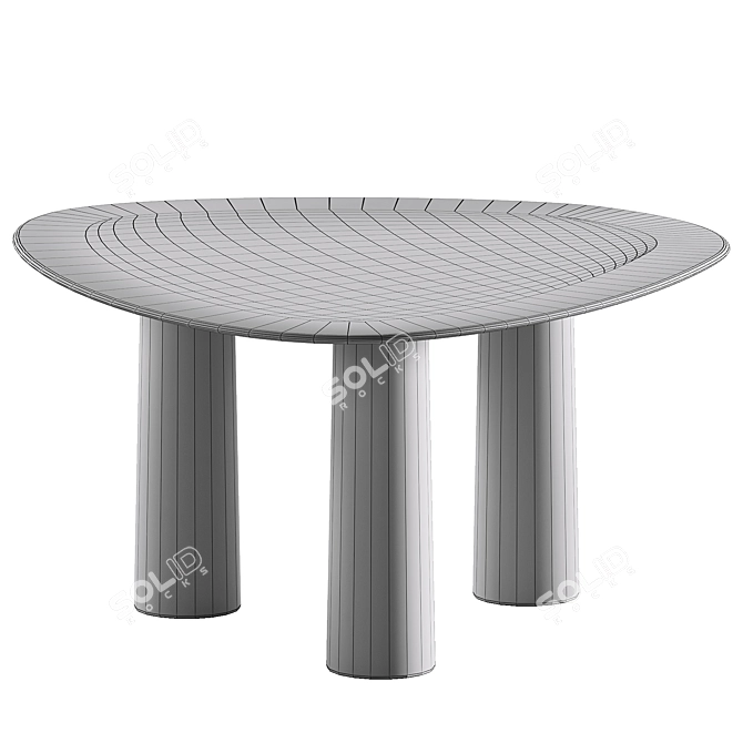 Modern Outdoor Furniture Set 3D model image 2