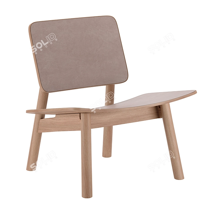 Modern Hiroi Armchair by Cappellini 3D model image 1