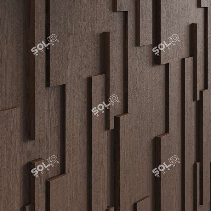 Modular Decorative Wall Panel by Emmemobili 3D model image 3