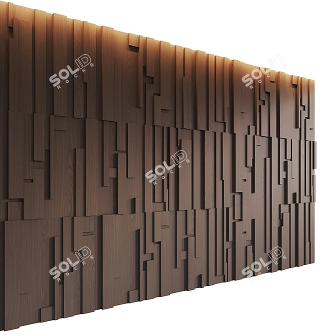 Modular Decorative Wall Panel by Emmemobili 3D model image 14