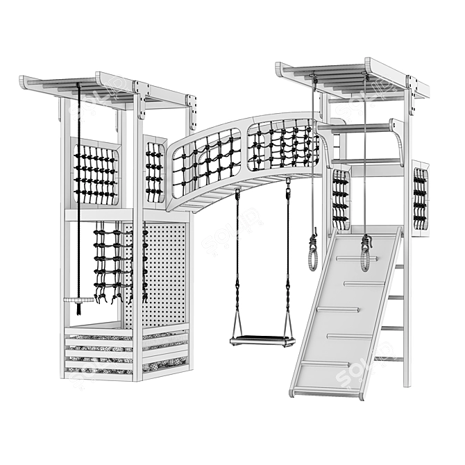 3D Model Toy Furniture Set 3D model image 3