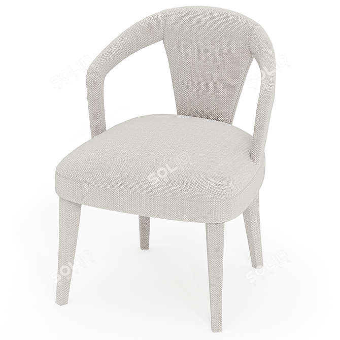 Elegant Mary Q Chair 3D model image 2