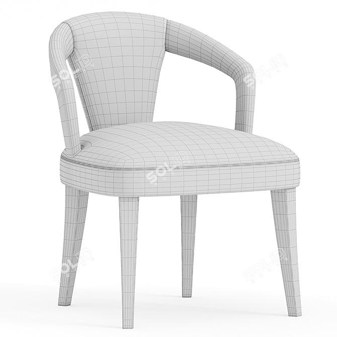 Elegant Mary Q Chair 3D model image 3