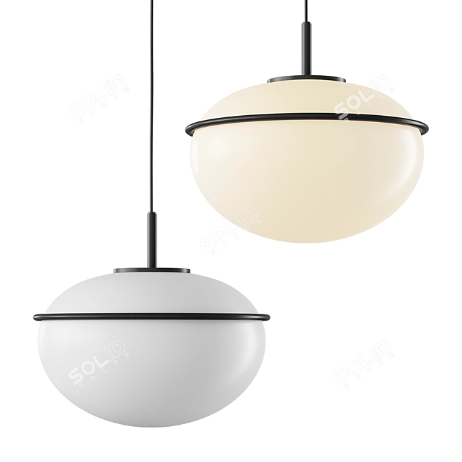 Air Balloon Inspired Pendant Light 3D model image 1