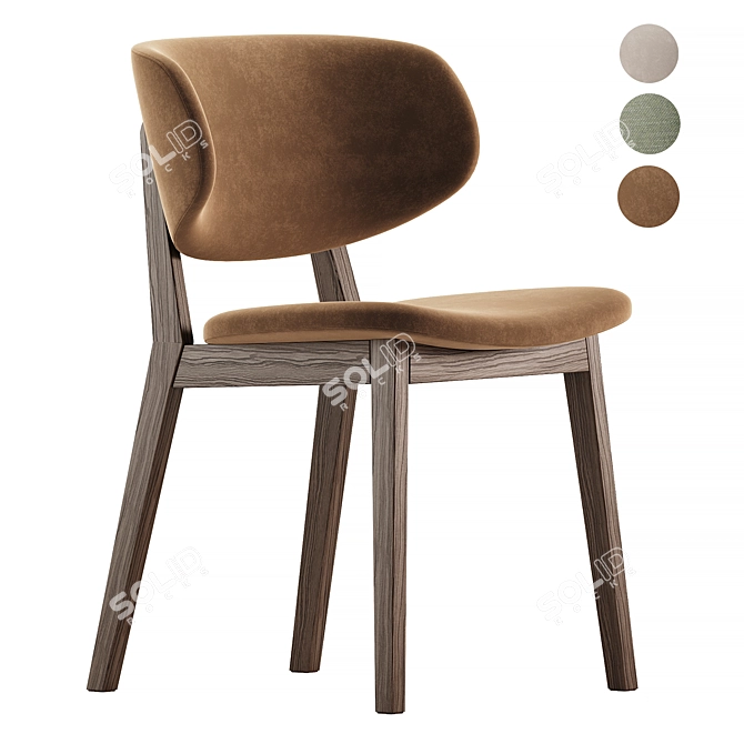 Modern Claire Chair 3D Model 3D model image 1