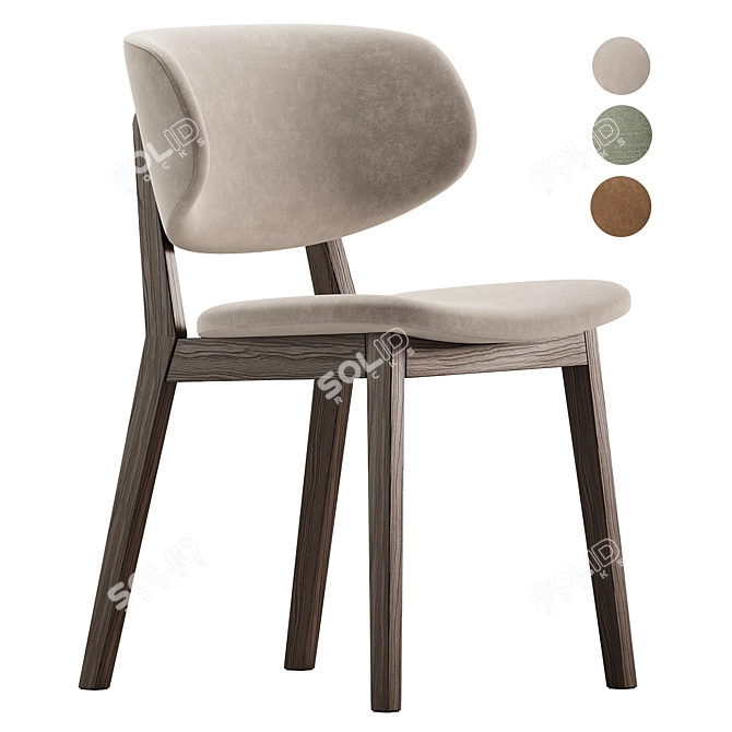 Modern Claire Chair 3D Model 3D model image 2