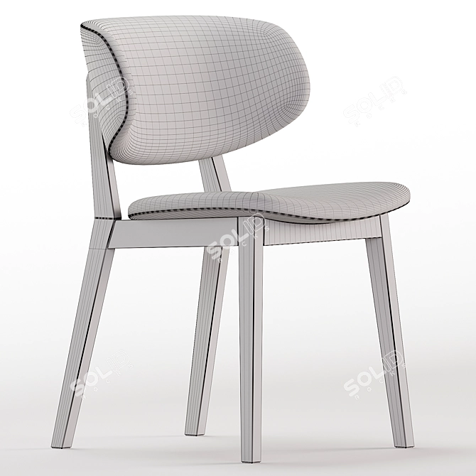 Modern Claire Chair 3D Model 3D model image 4