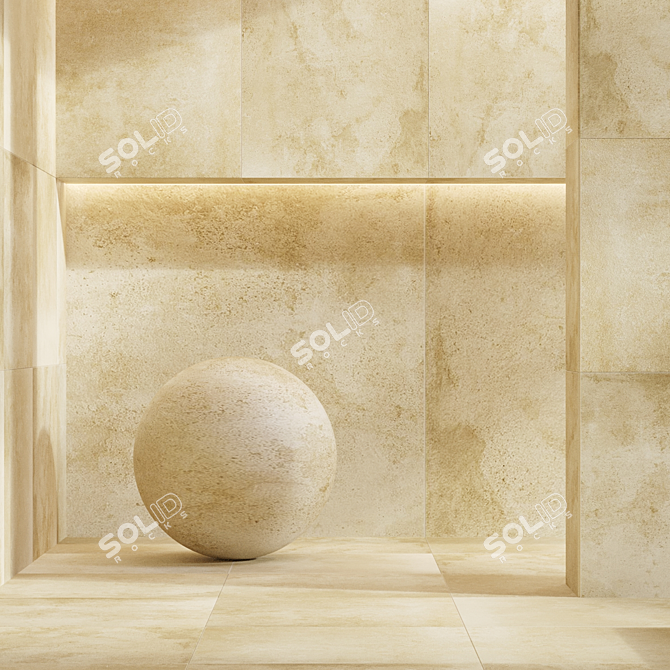 Terracina Stone Tile Set 10 3D model image 8