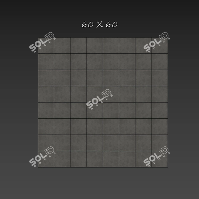 Graphite Stone Tile Set - Seamless 4K Texture 3D model image 3