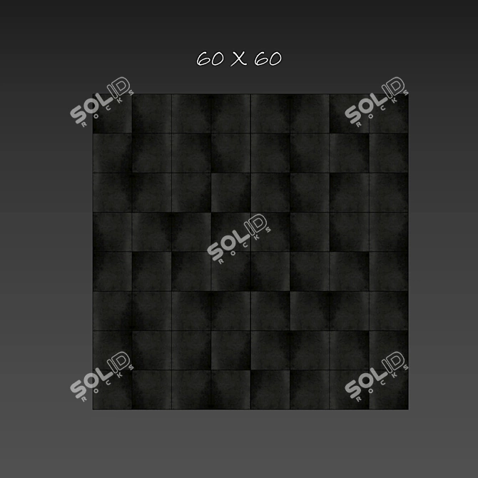 Marblestone Tile Set - Terracina Black 3D model image 3