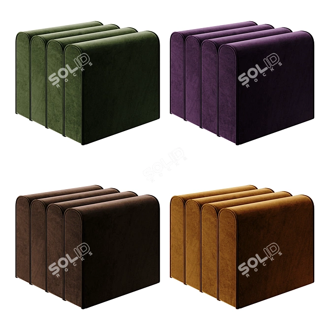 9 Color Corner Design Furniture 3D model image 2