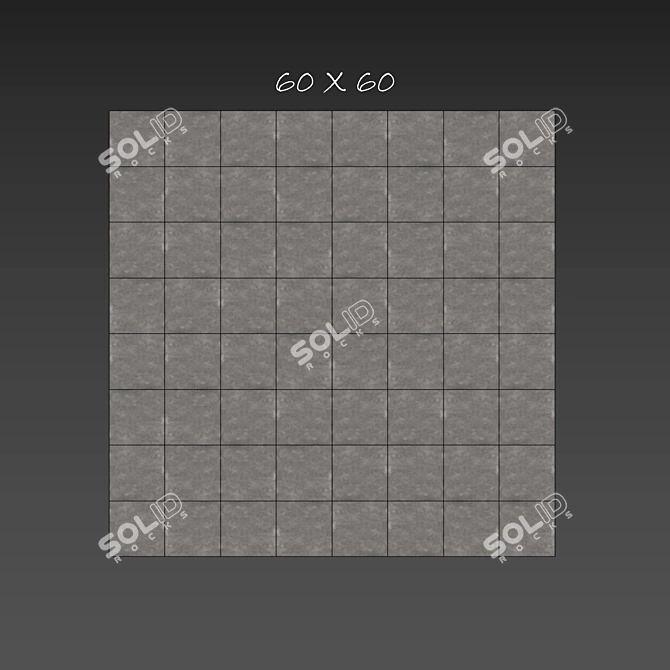 Cosmopolita Gray Stone Tile Set 3D model image 3