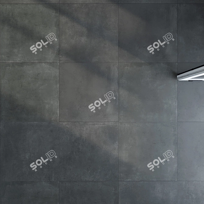 Graphite Stone Tile Set 3D 3D model image 5