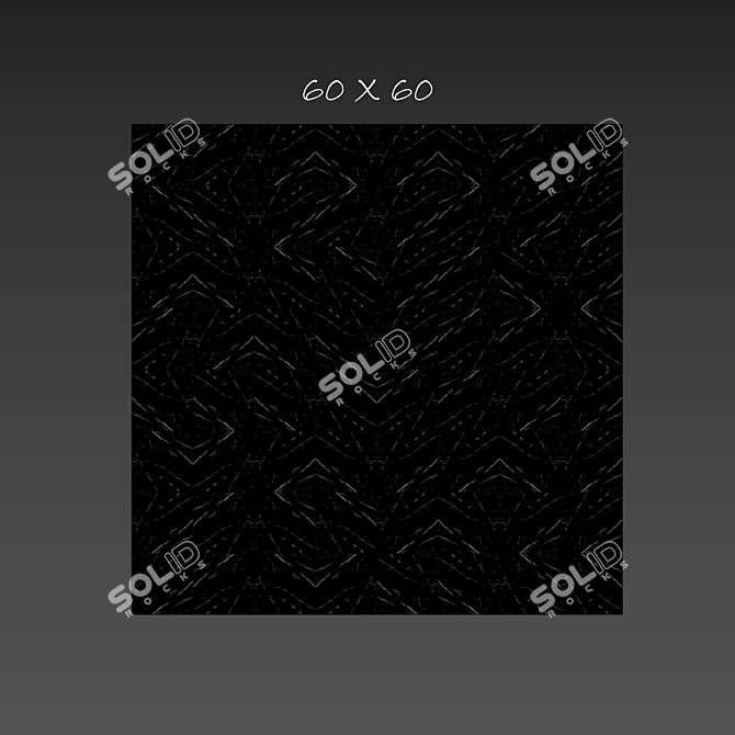Elite Black Marble Tile Set 3D model image 3