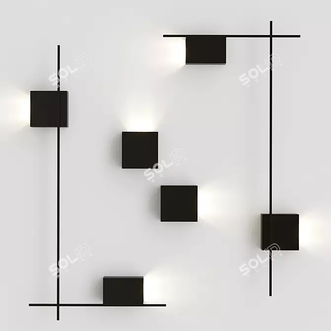 Modern BURTON Collection Design Lamp 3D model image 3