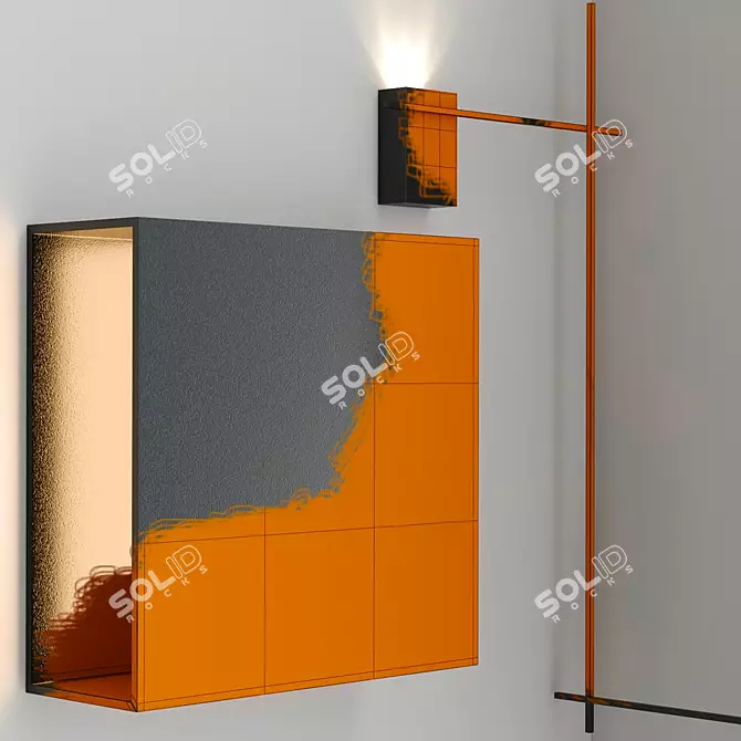 Modern BURTON Collection Design Lamp 3D model image 5