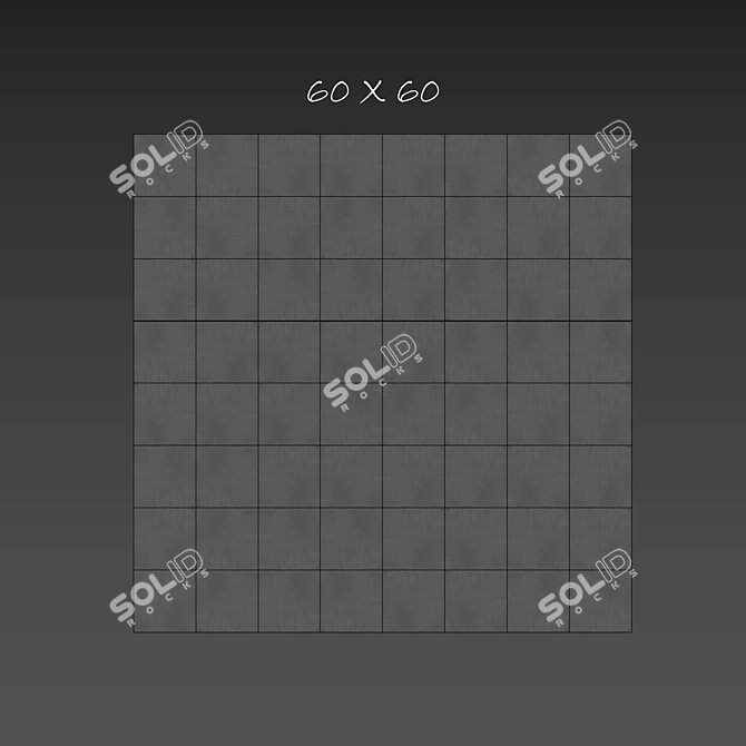 Graphite Stone Tile Set 55 3D model image 3