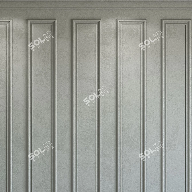 Textured Stucco with Molding 246 3D model image 3