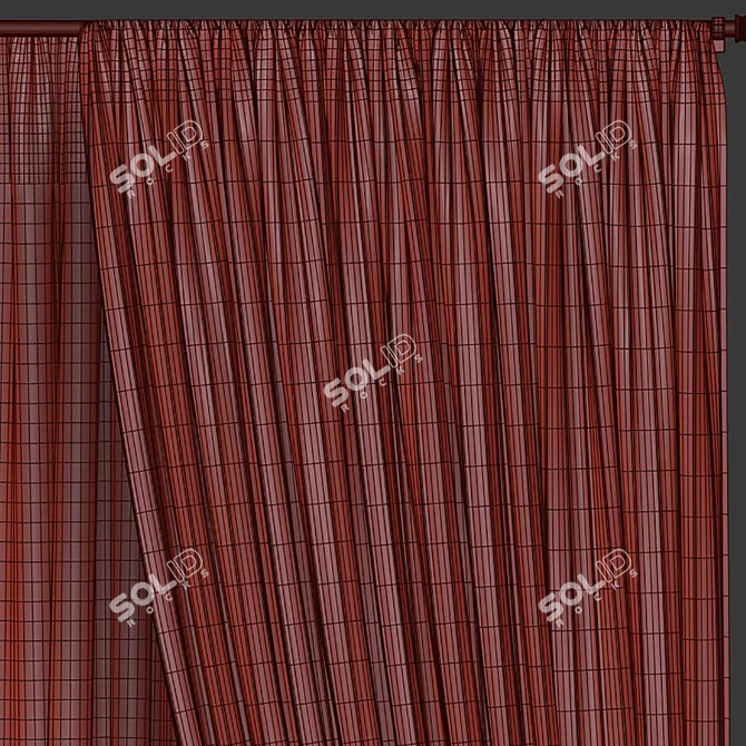 Retopologized Drape Design 3D model image 5