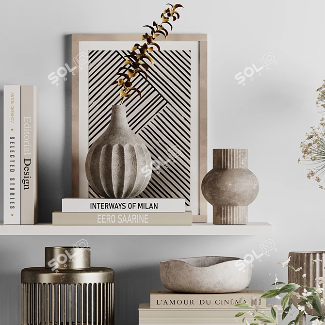 Contemporary Decor Set 36 3D model image 3