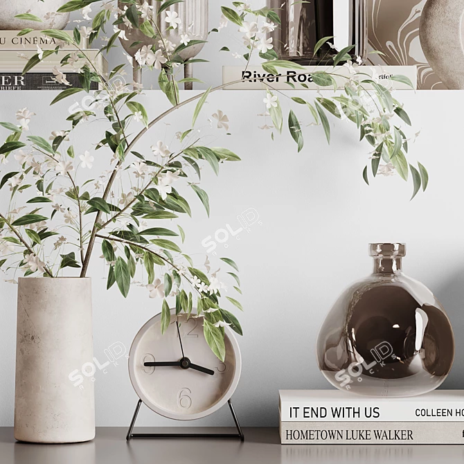 Contemporary Decor Set 36 3D model image 6