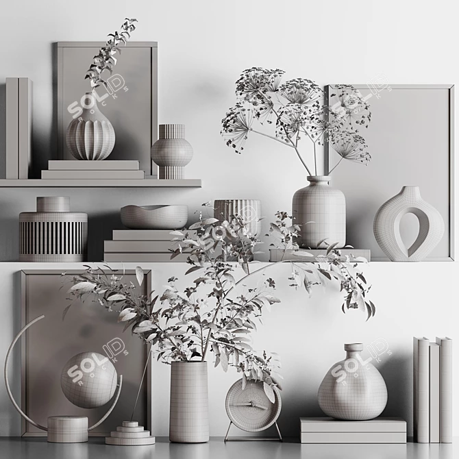 Contemporary Decor Set 36 3D model image 7