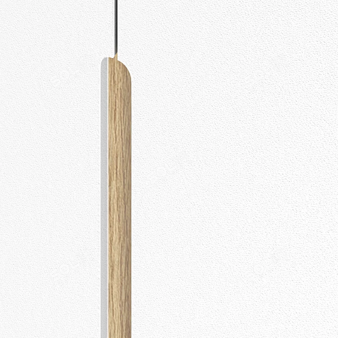 Scandinavian White Wood Hallway TMI01 3D model image 4