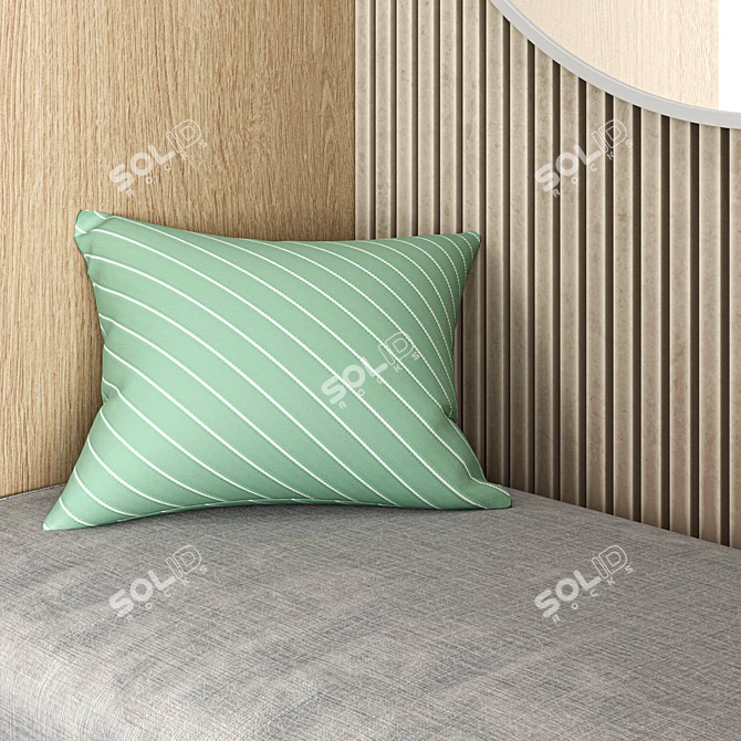 Scandinavian White Wood Hallway TMI01 3D model image 6