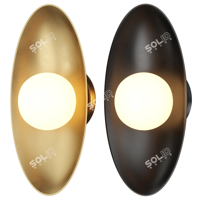 Modern Joni Wall Sconce Light 3D model image 1