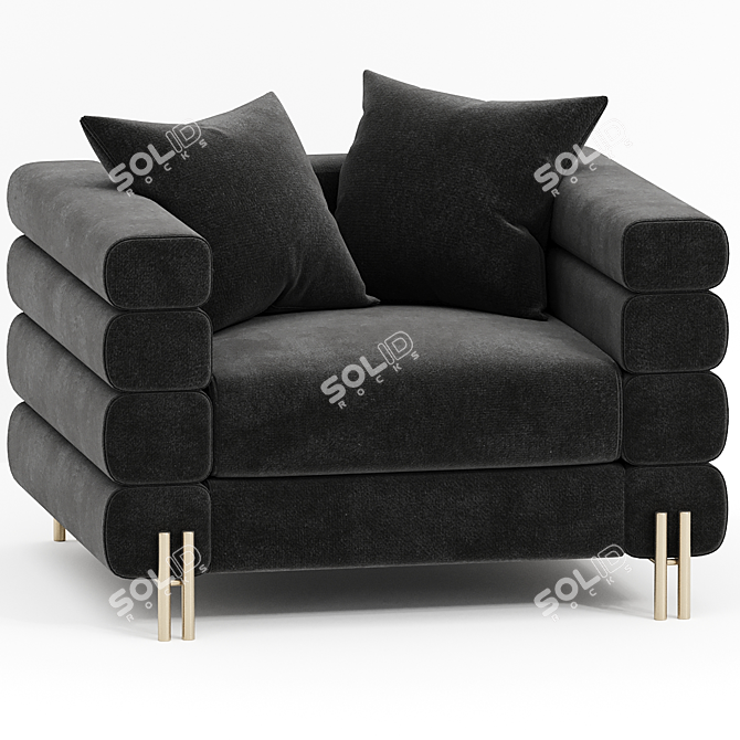 Contemporary York Chair EICHOLTZ 3D model image 1