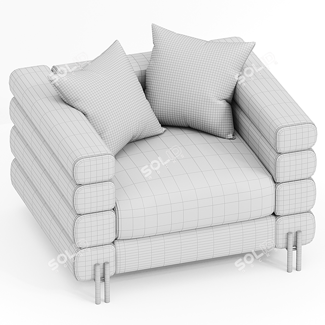 Contemporary York Chair EICHOLTZ 3D model image 3