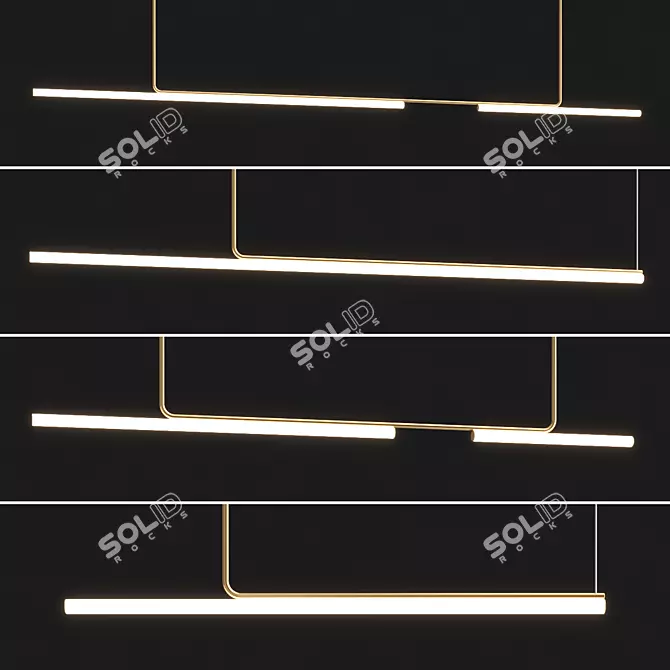 Elegant Ambrosia Ceiling Lamps 3D model image 2